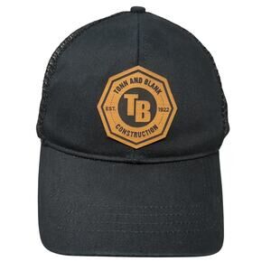 Town And Blank Construction Est. 1922 Trucker Hat Black One Size Econscious